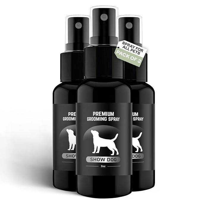 Show Dog Premium Grooming Spray (2oz - 3 Pack)