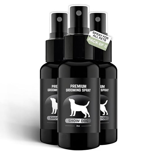 Show Dog Premium Grooming Spray (2oz - 3 Pack)
