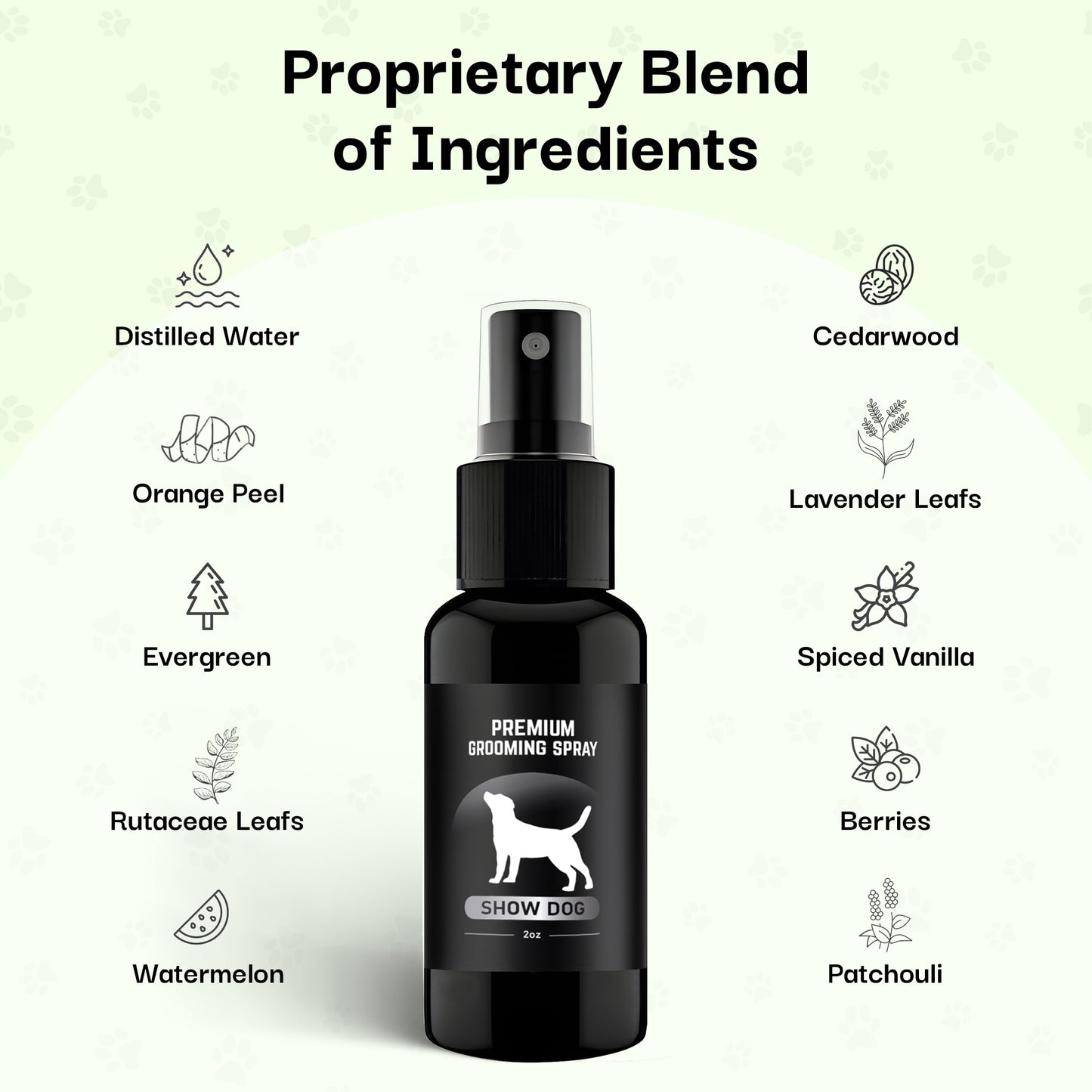 Show Dog Premium Grooming Spray (2oz - 3 Pack)
